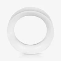 Alargador Plug Acrílico Branco é na ALARGS