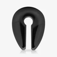 Peso de Orelha Pedra Obsidiana Natural | ALARGS