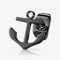 Brinco Âncora Preta Unidade – Estilo Masculino e Resistente