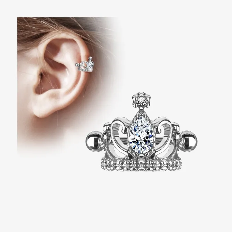 Piercing Helix Tiara com Strass - Piercings de Helix