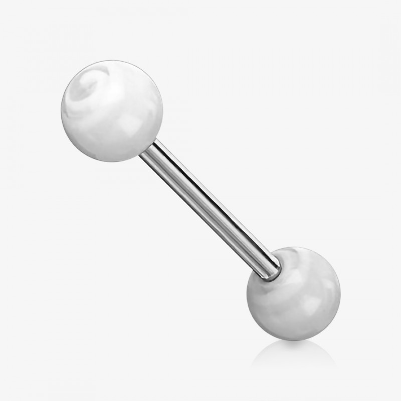 Piercing Língua de Aço Cirúrgico - Bolinha Doce - Piercings de Língua