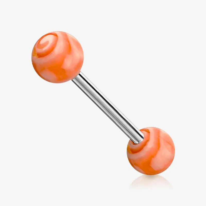 Piercing Língua de Aço Cirúrgico - Bolinha Doce - Piercings de Língua