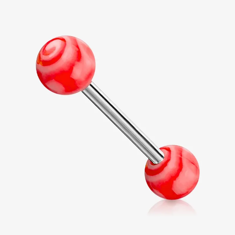 Piercing Língua de Aço Cirúrgico - Bolinha Doce - Piercings de Língua