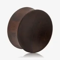 Plug Imbuia Côncavo Artesanal: Tom Escuro | Alargs