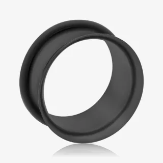 Alargador de Aço Cirúrgico Preto - O-ring - Aço Cirúrgico