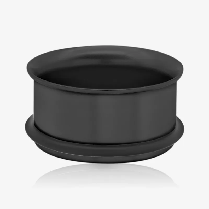 Alargador de Aço Cirúrgico Preto - O-ring - Aço Cirúrgico