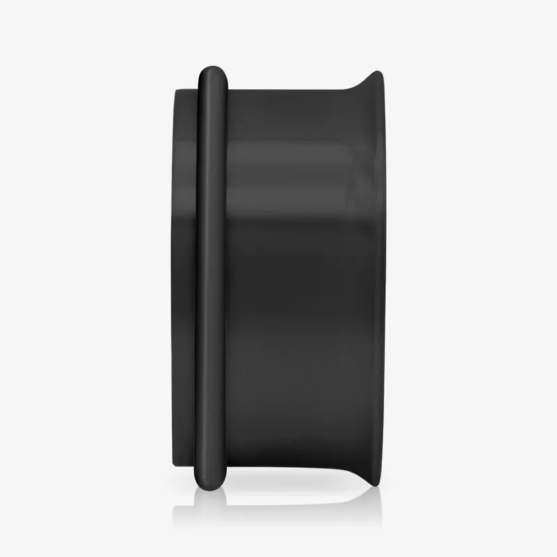 Alargador de Aço Cirúrgico Preto - O-ring - Aço Cirúrgico