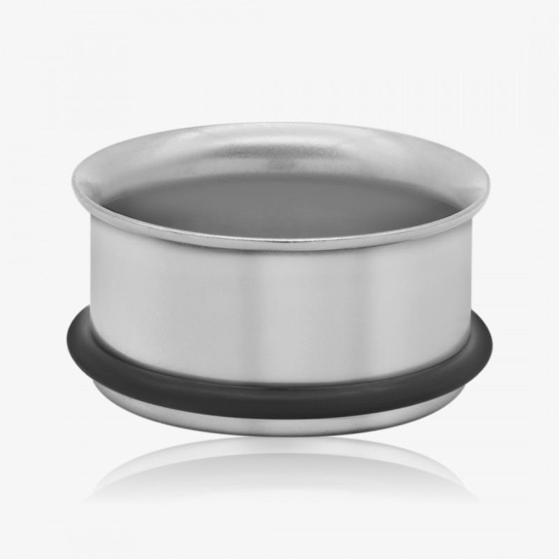 Alargador de Aço Cirúrgico Prateado - O-ring - Aço Cirúrgico