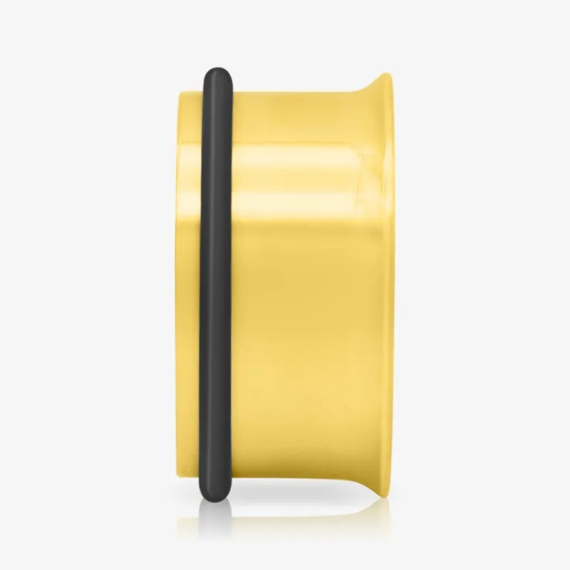 Alargador de Aço Cirúrgico Dourado - O-ring - Aço Cirúrgico