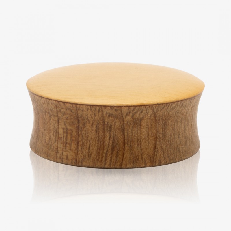 Plug Artesanal de Madeira Imbuia - Marfim - Artesanais