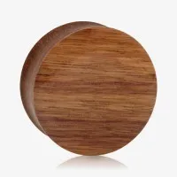 Plug Artesanal de Madeira Imbuia - Carvalho é na ALARGS