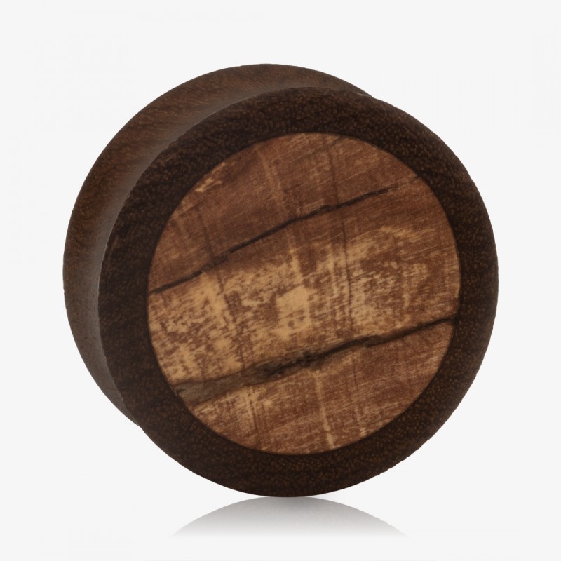 Plug Artesanal de Madeira Imbuia - Ameixeira Inserida - Artesanais