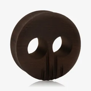 Plug Artesanal de Madeira Imbuia - Caveira - Artesanais