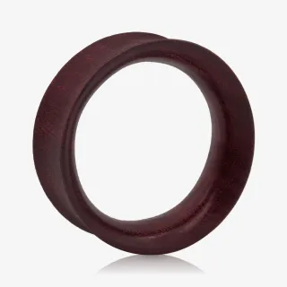 Alargador Plug Artesanal Madeira Roxinho Flangeado - Madeira