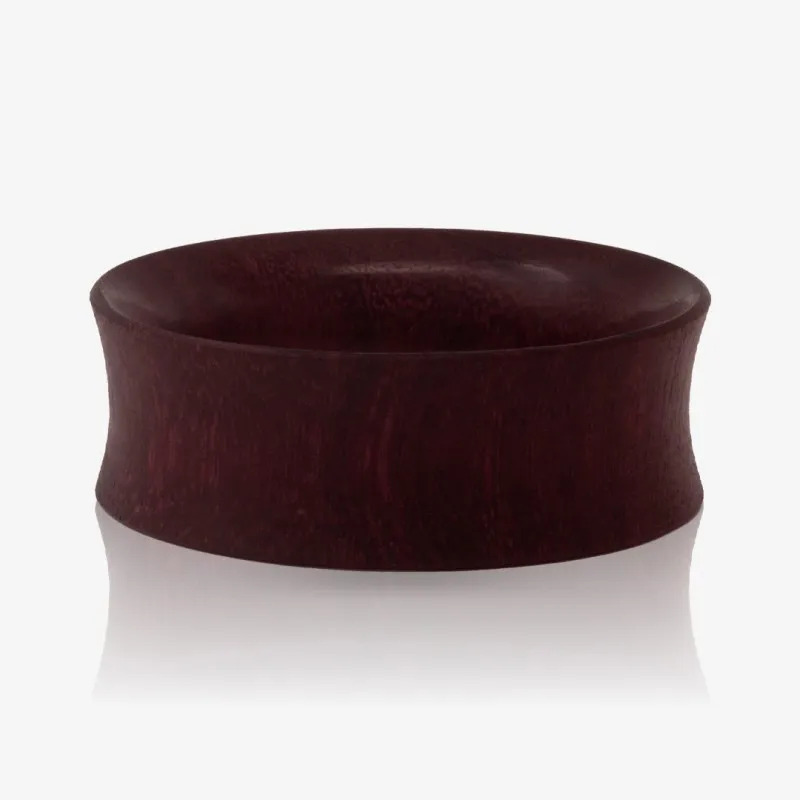 Alargador Plug Artesanal Madeira Roxinho Flangeado - Madeira