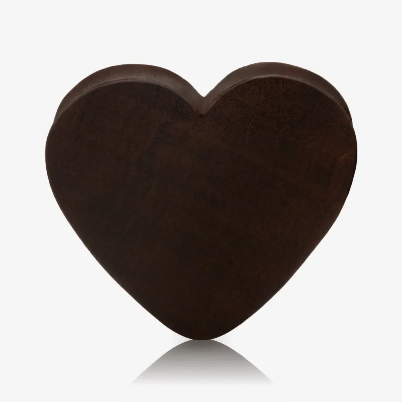 Alargador Plug Artesanal Madeira Coração - Alargadores