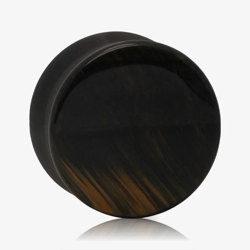 Plug de Pedra Olho de Tigre Negra - Pedra