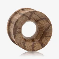 Alargador Plug Madeira Antiga com Design Vazado Exclusivo