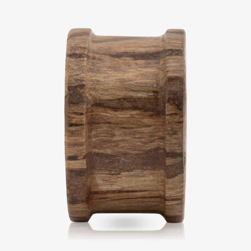 Alargador Plug Madeira Antiga Vazado - Madeira