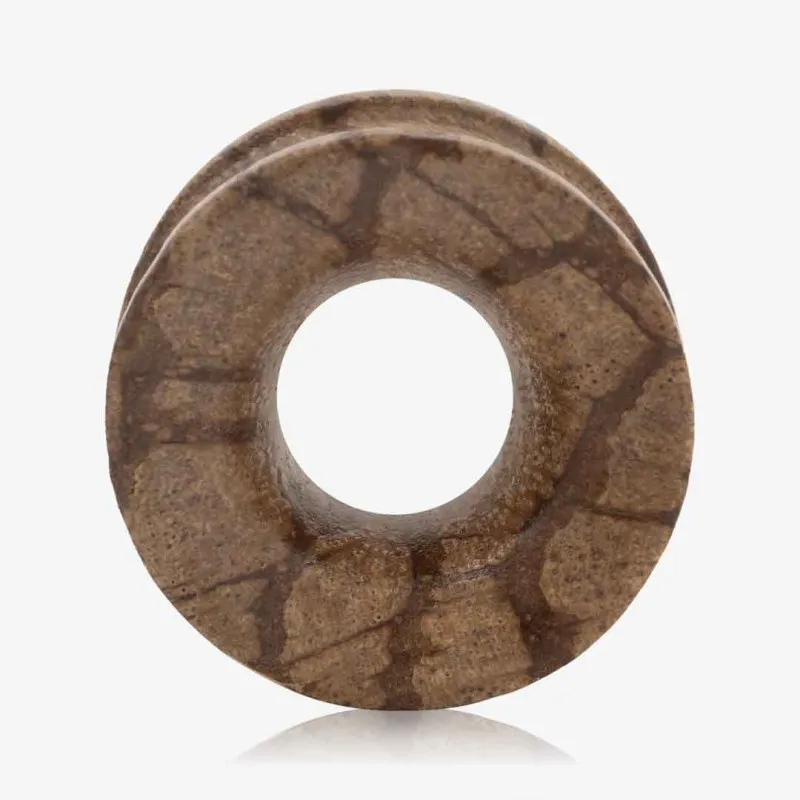 Alargador Plug Madeira Antiga Vazado - Madeira