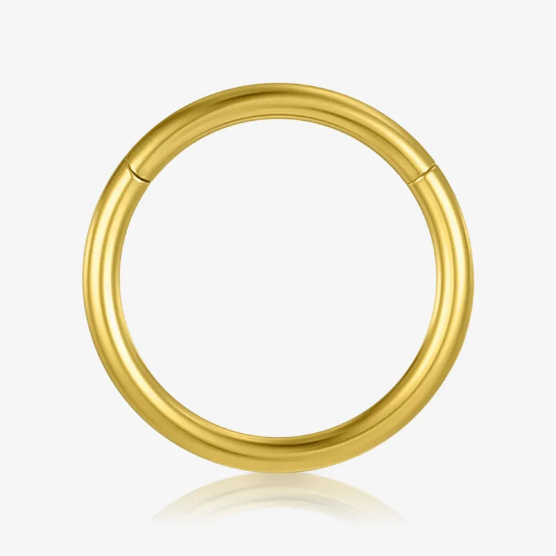 Argola Clicker Titânio Dourado - Piercings