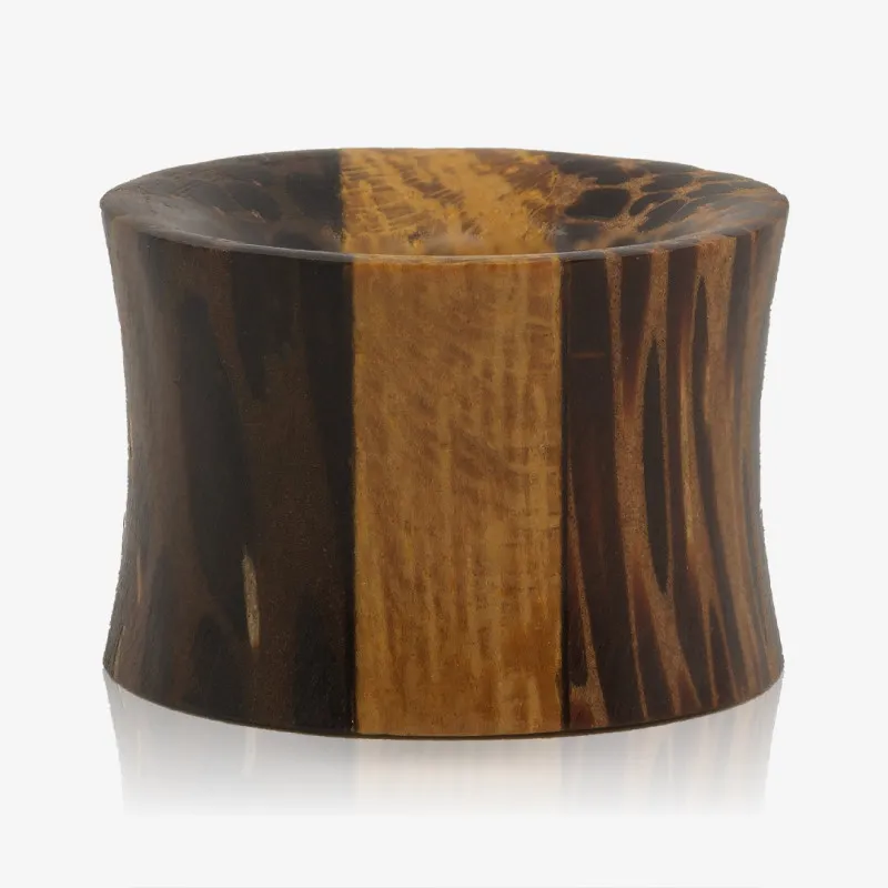 Alargador Plug Madeira Tres Camadas - Madeira