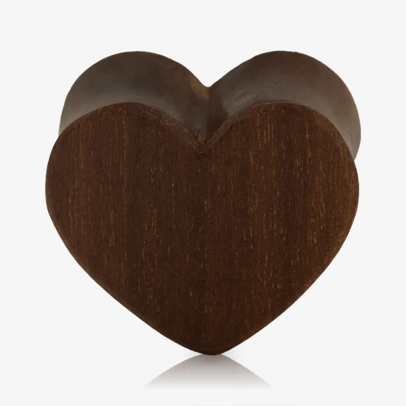 Alargador Plug Madeira Coração - Início