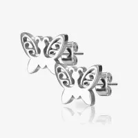 Brinco Borboleta Par | Delicado e Feminino em Aço Cirúrgico