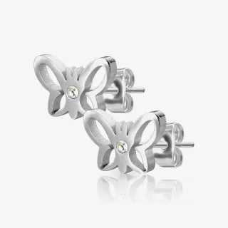 Brinco Butterfly Par com design de borboleta delicada e feminina