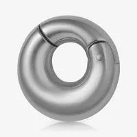 Argola de Aço Cirúrgico Clicker com Fecho Magnético Grosso