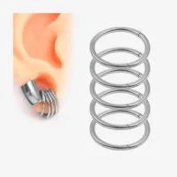 Algema de lóbulo com Argolas de Aço Cirúrgico é na ALARGS