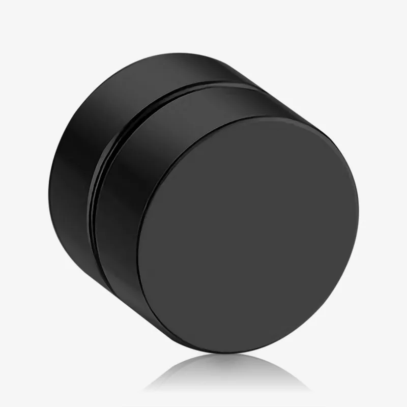 Falso Alargador Aço Cirúrgico Preto Magnético - Unidade - Falso Alargador