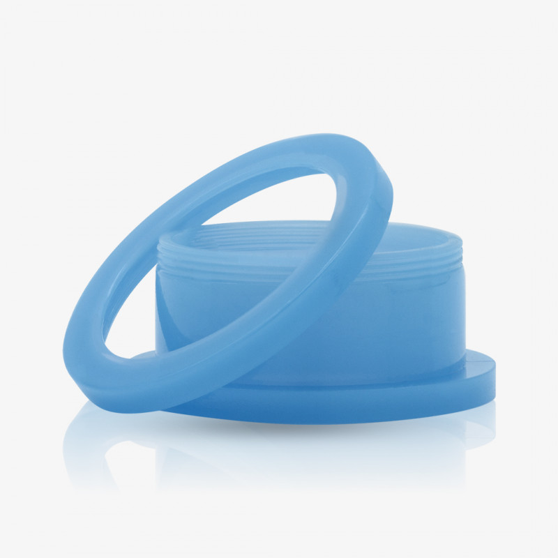 Alargador de Acrílico Azul Médio - Rosca - Acrílico