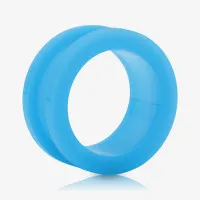 Alargador de Acrílico Azul Claro com Rosca