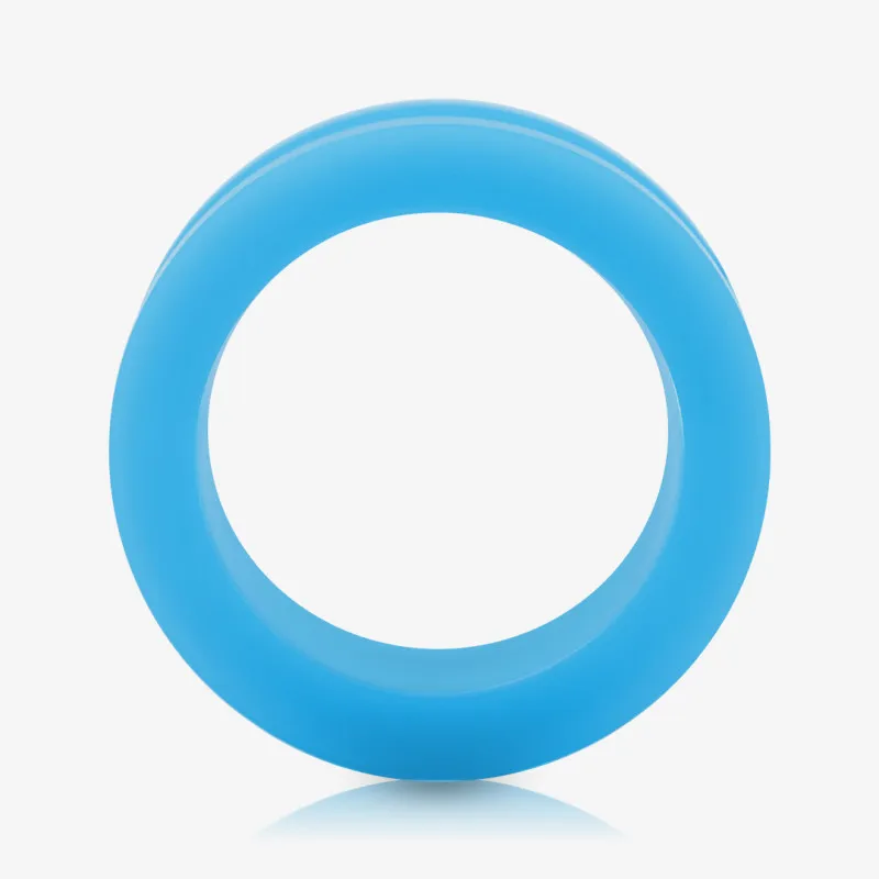 Alargador de Acrílico Azul Claro - Rosca - Acrílico