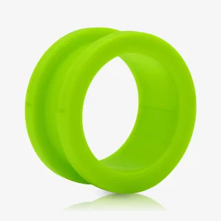 Alargador de Acrílico Verde com rosca no tom abacate