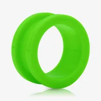 Alargador de Acrílico Verde com Rosca Confortável e Leve