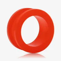 Alargador de Acrílico Vermelho com Rosca - Conforto e Estilo