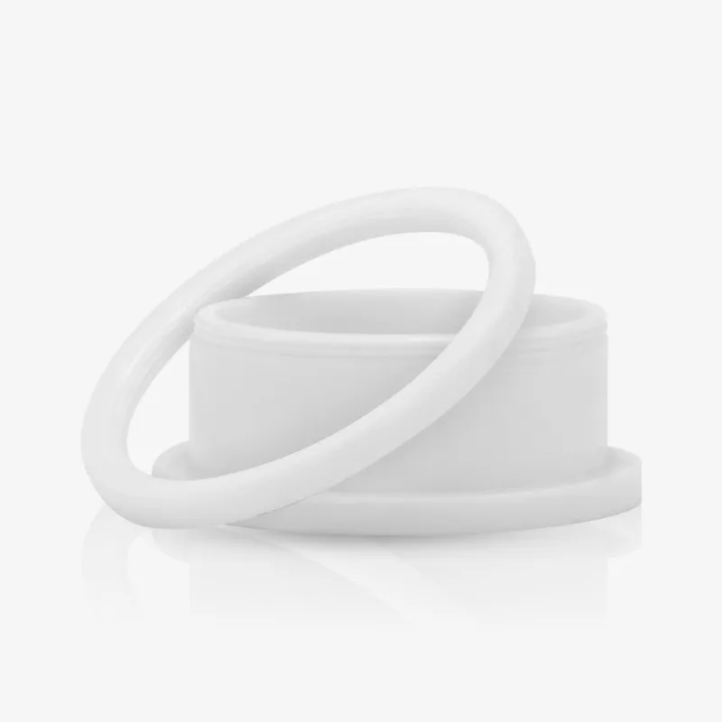 Alargador de Acrílico Branco - Rosca - Acrílico