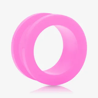 Alargador de Acrílico Rosa Claro com rosca segura