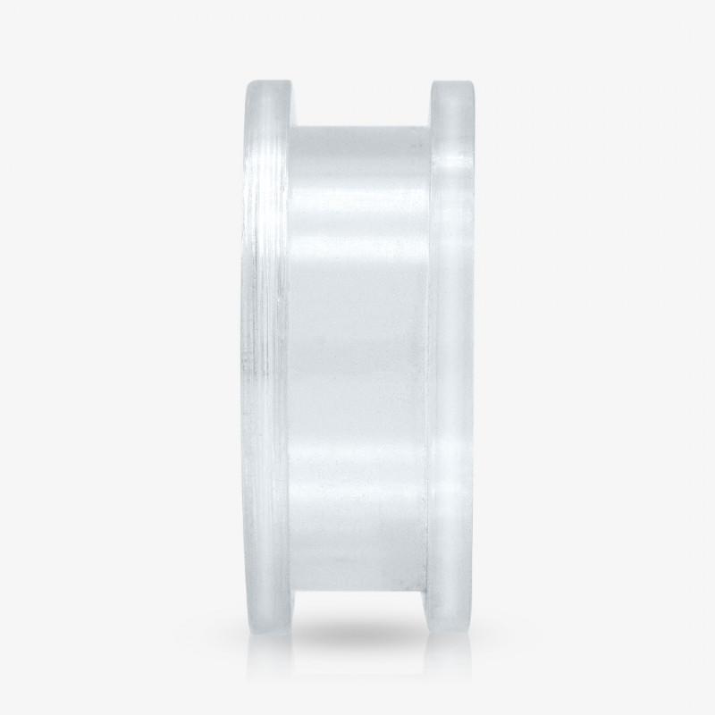 Alargador de Acrílico Transparente - Rosca - Acrílico
