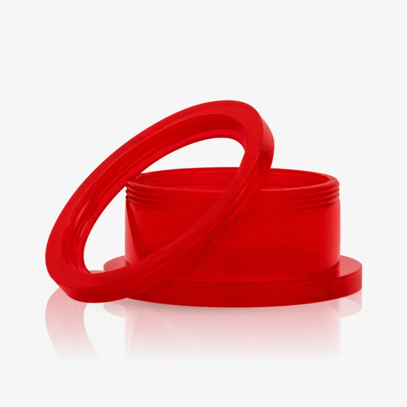 Alargador de Acrílico Vermelho Translúcido - Rosca - Acrílico