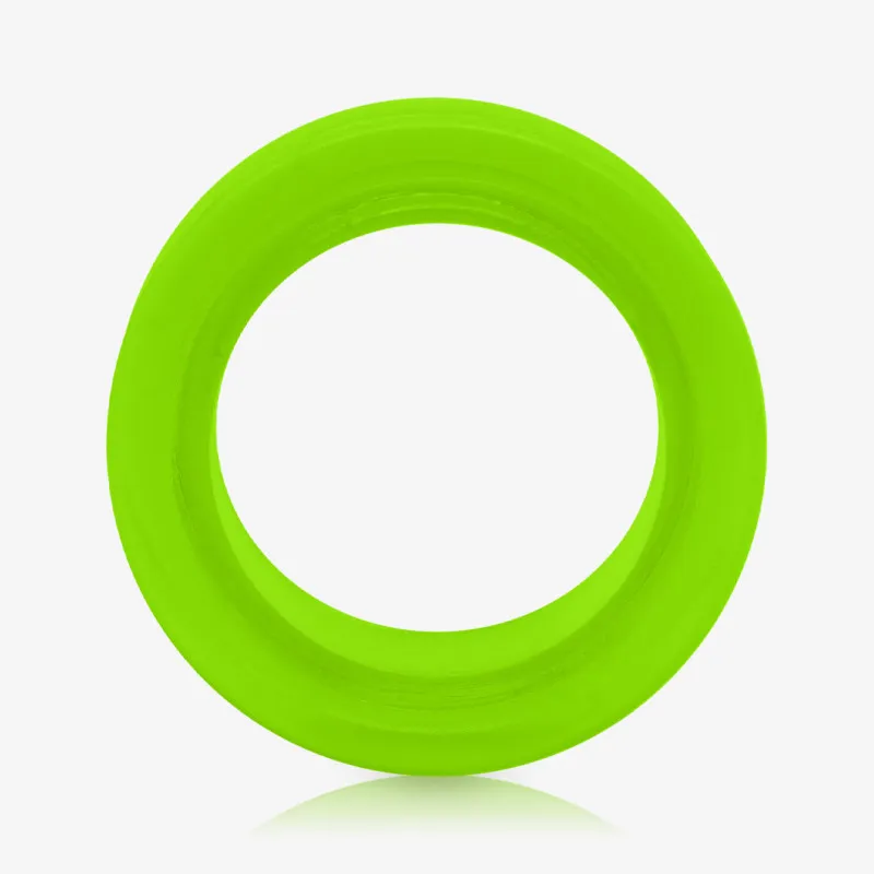 Alargador de Acrílico Verde Translúcido - Rosca - Acrílico