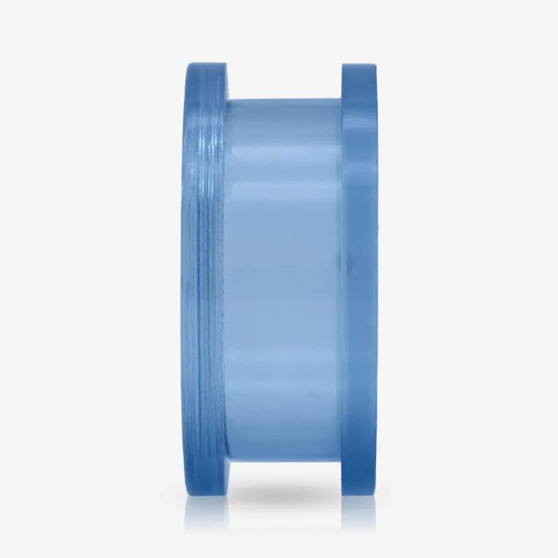 Alargador de Acrílico Azul Claro Translúcido - Rosca - Acrílico