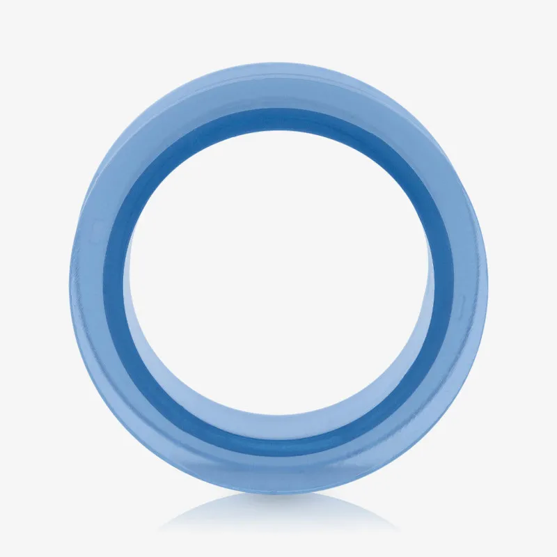 Alargador de Acrílico Azul Claro Translúcido - Rosca - Acrílico