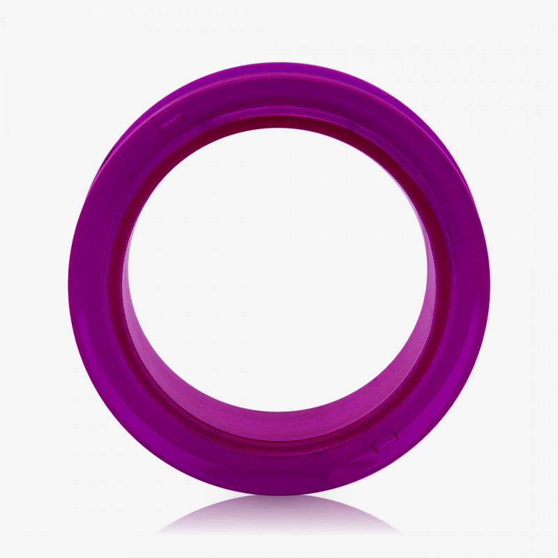 Alargador de Acrílico Violeta Translúcido - Rosca - Acrílico