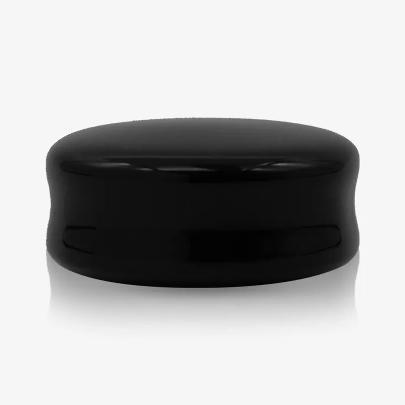 Plug de Acrílico Preto - Convexo - Acrílico