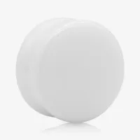 Plug de Acrílico Convexo Branco Fechado | Leve e Confortável