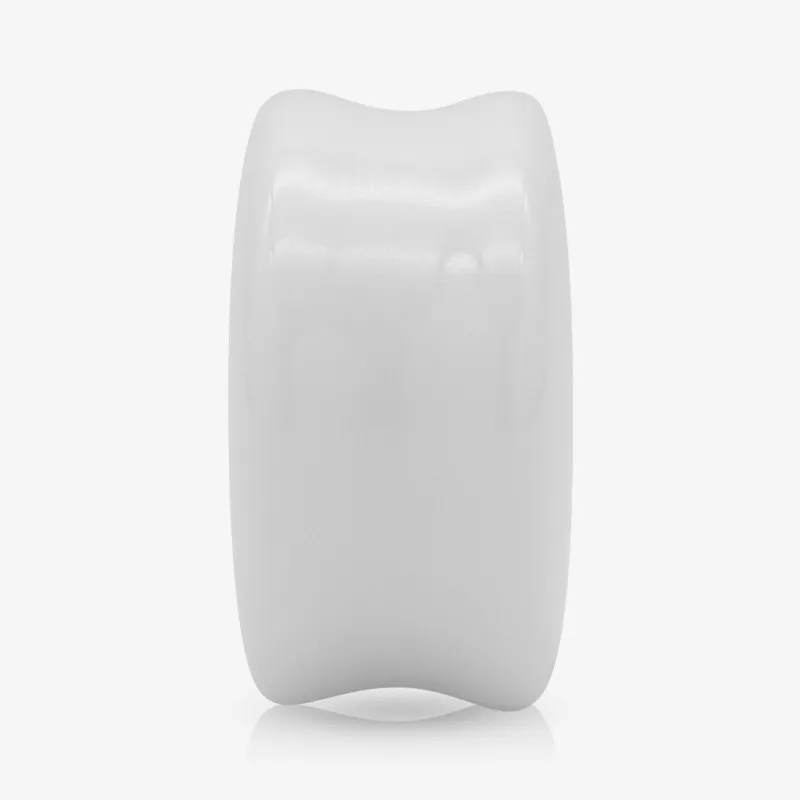 Plug de Acrílico Branco - Convexo - Acrílico