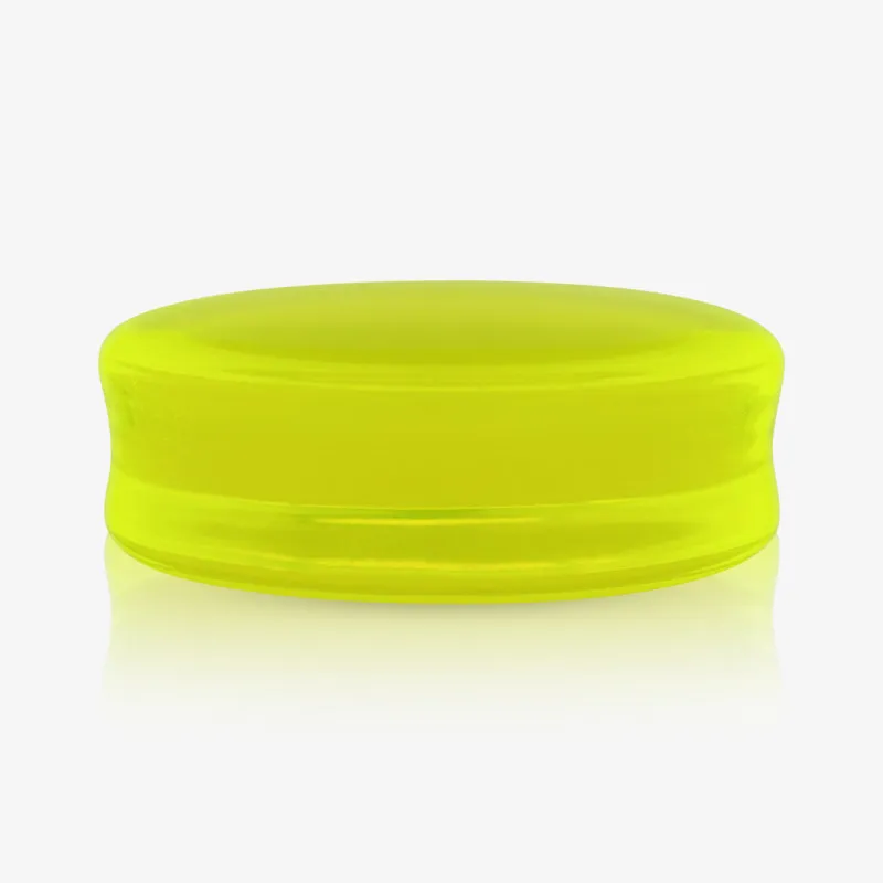 Plug de Acrílico Verde Translúcido - Convexo - Acrílico